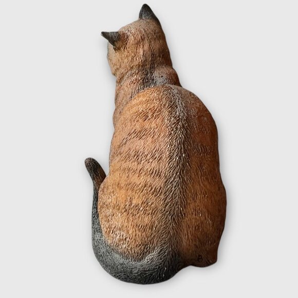 Castagna Hand-Painted Siamese Cat Figurine Resin Sculpture 1988 - Picture 5 of 10